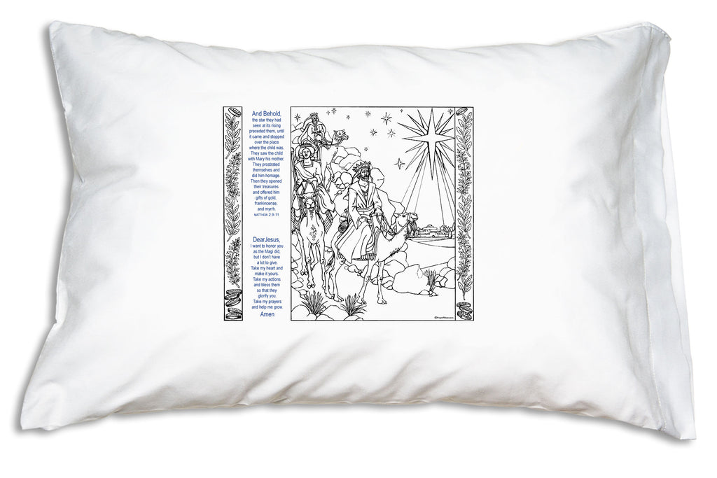 The Magi Scripture Color Me Pillowcase is a perfect activity for the Twelve Days of Christmas count-down to Epiphany!