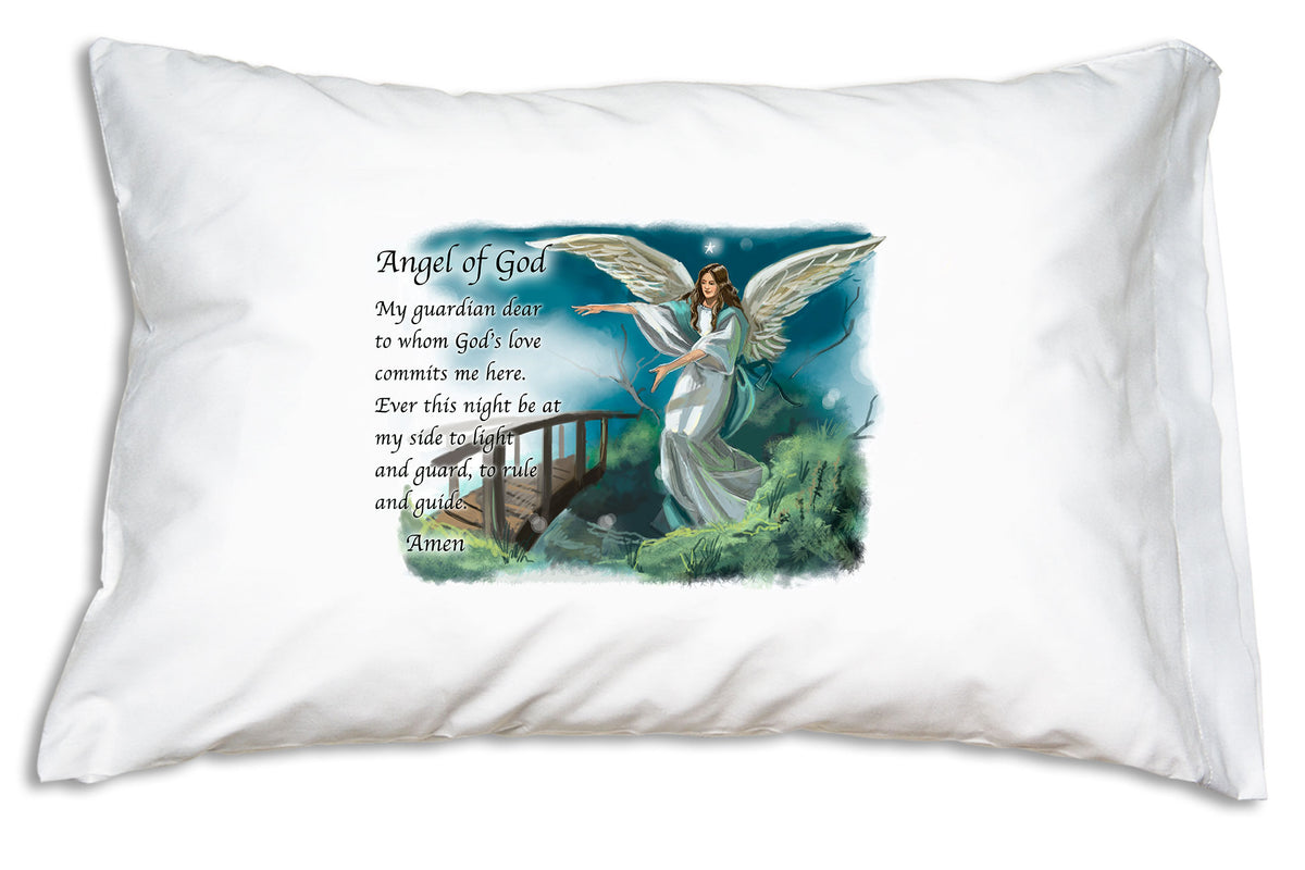 Guardian Angel Prayer Angel of God Prayer Pillowcase Prayer Pillowcases