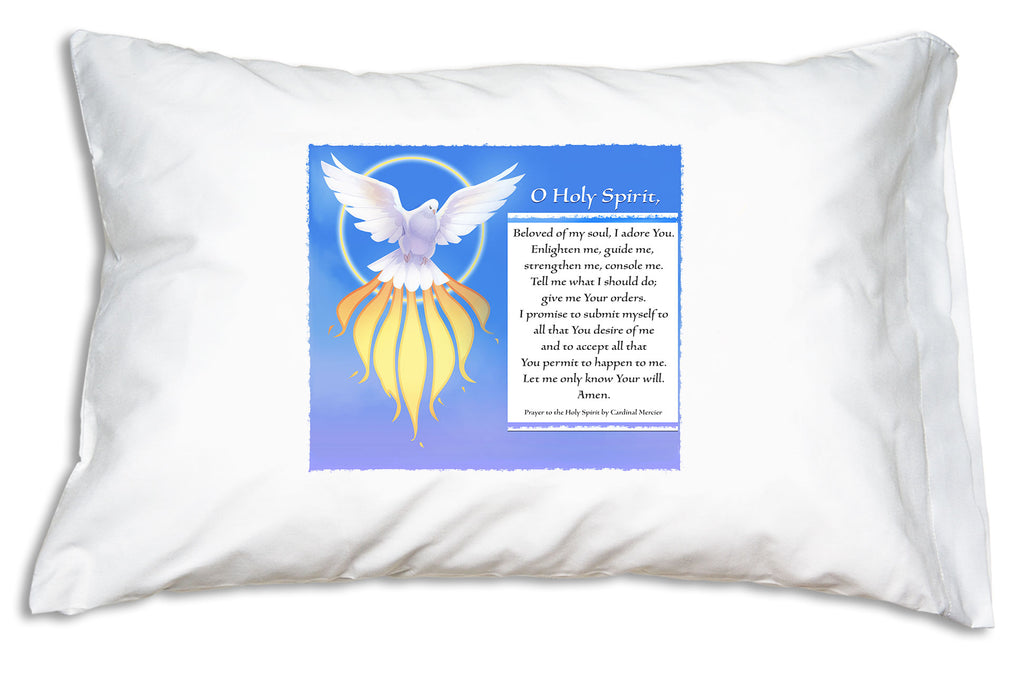 With the Holy Spirit Beloved of My Soul Prayer Pillowcase nearby you and your family can learn this beloved prayer.