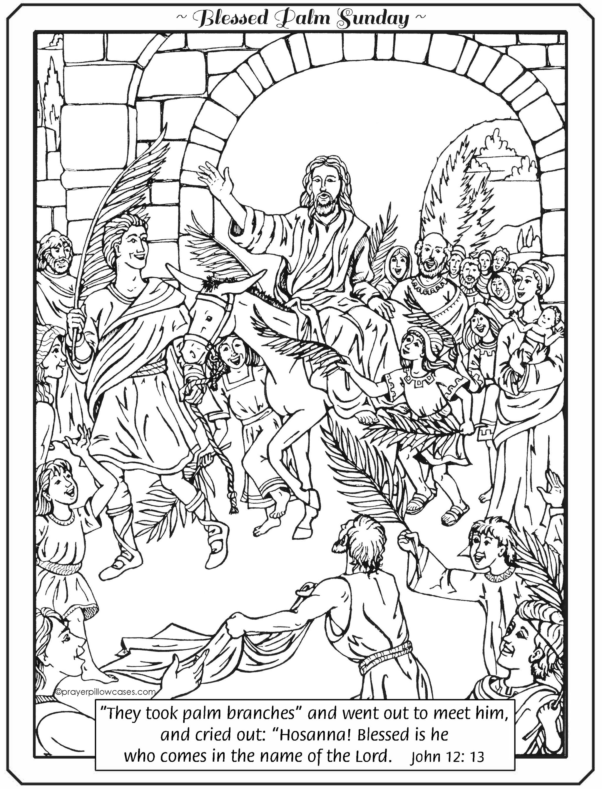 Holy Week Coloring Pages — Example 6 Holy Week Coloring Pages — Example 6