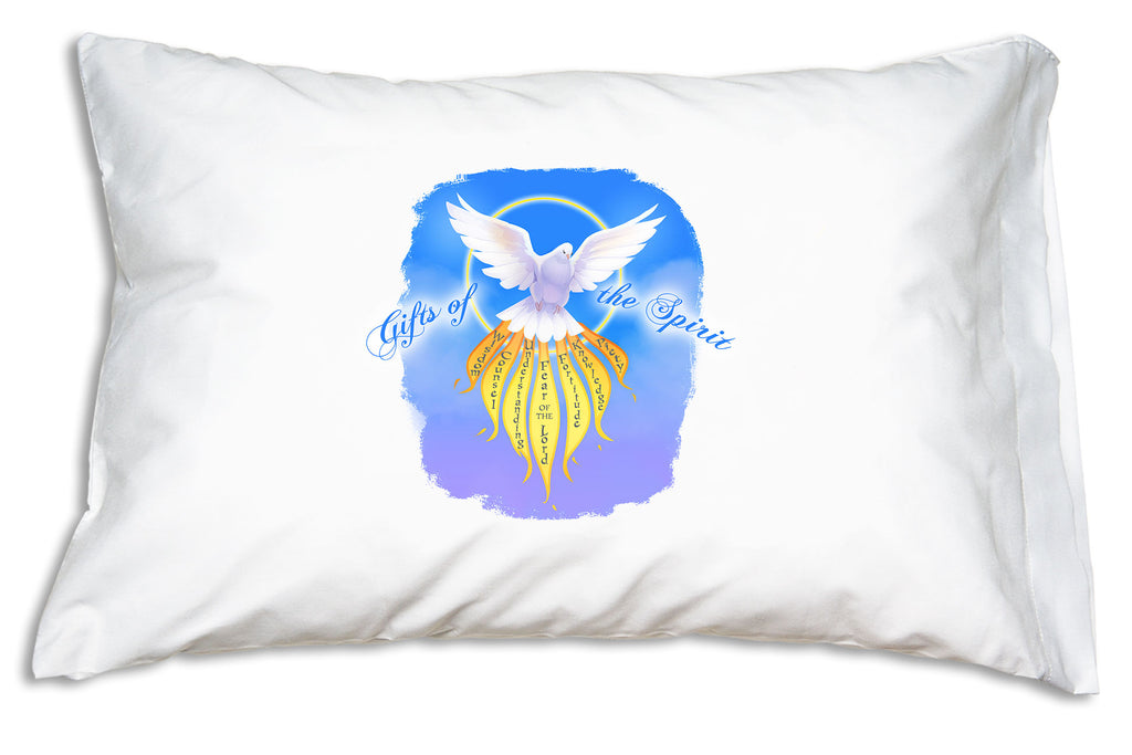 Having this Gifts of the Spirit Prayer Pillowcase nearby reminds us to use the gifts the Holy Spirit bestowed upon us.