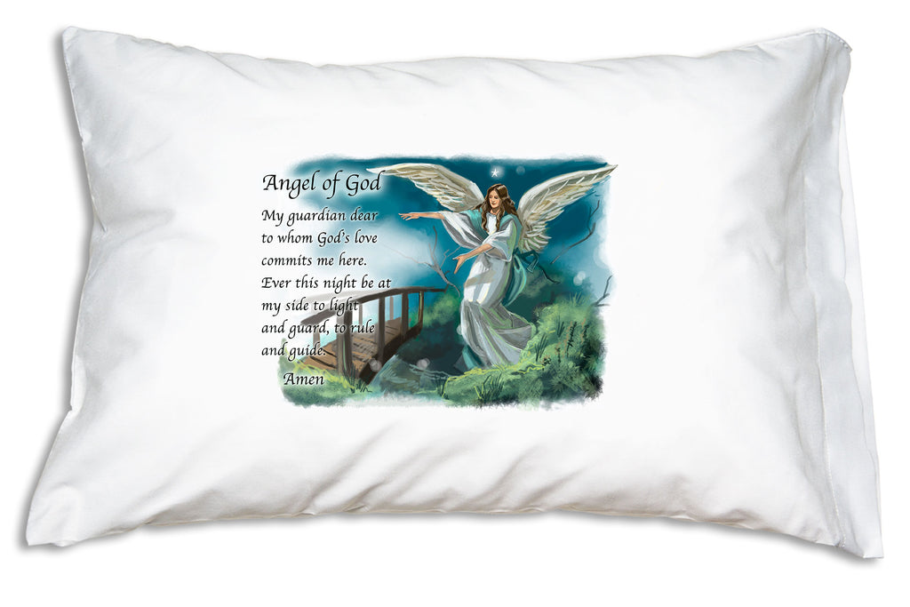 Combined with the classic Angel of God prayer, our Guardian Angel Prayer Pillowcase reminds us to both petition and praise our guardian angels.