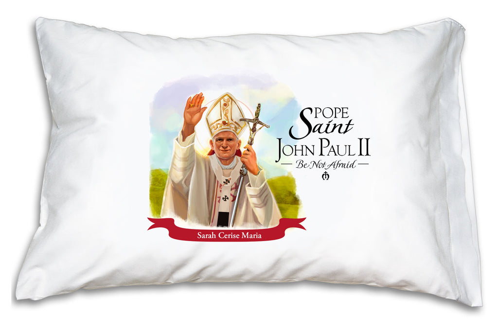 For a special confirmation gift personalize this Pope Saint John Paul II Prayer Pillowcase!