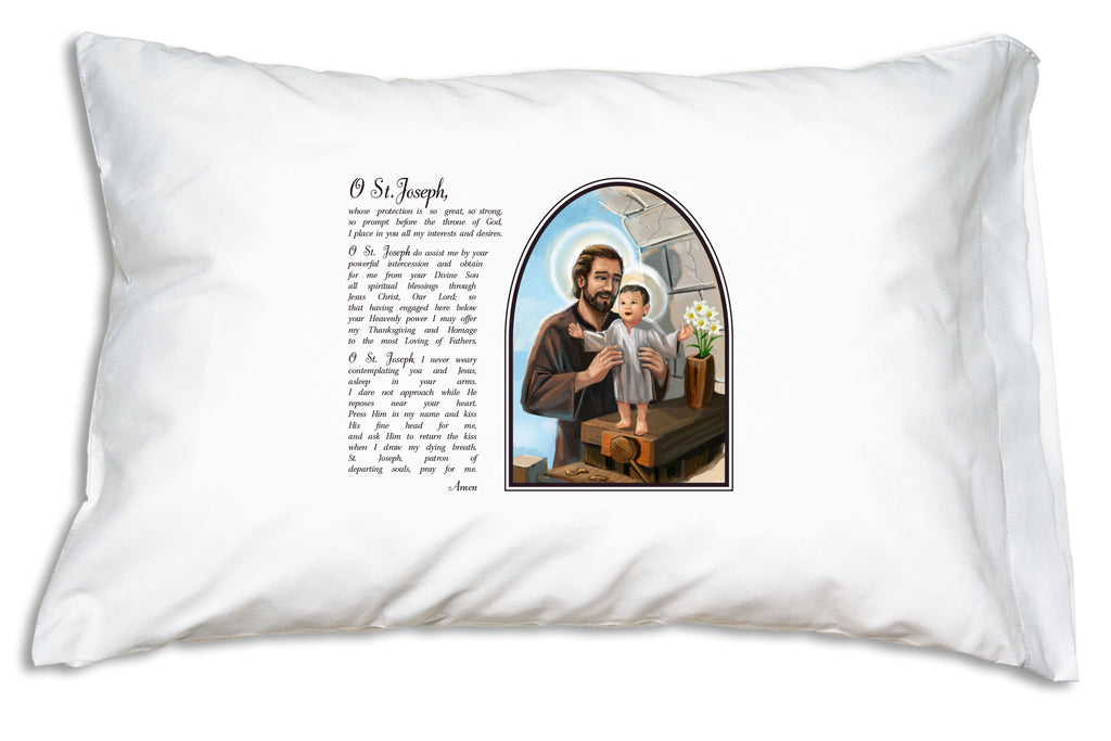 This St. Joseph Prayer Pillowcase helps you embrace The Year of St. Joseph by learning this beloved, Ancient Prayer to St. Joseph.