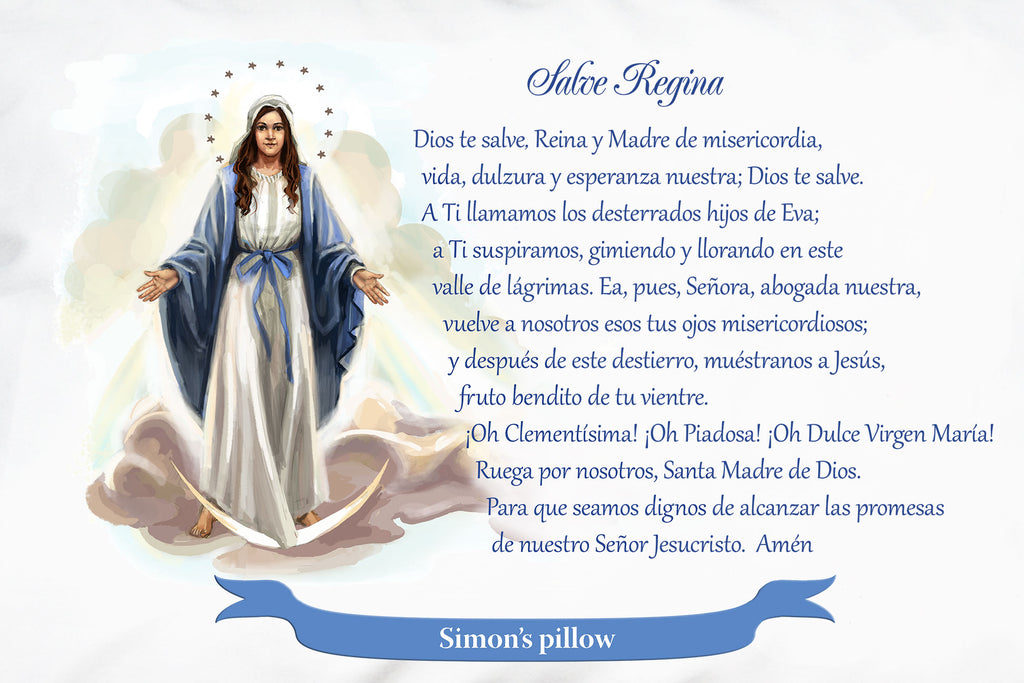 Salve Regina Prayer Pillowcase