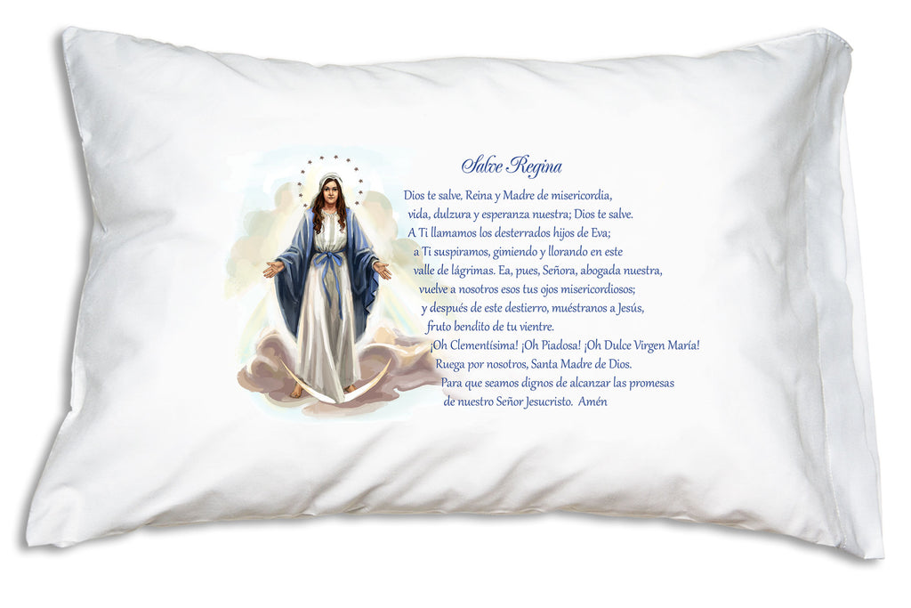 Salve Regina Prayer Pillowcase